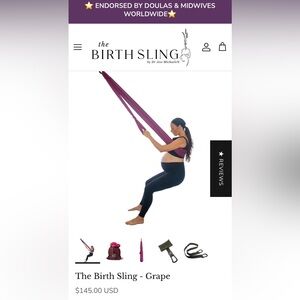 The Birth Sling - Grape (Unused!)
